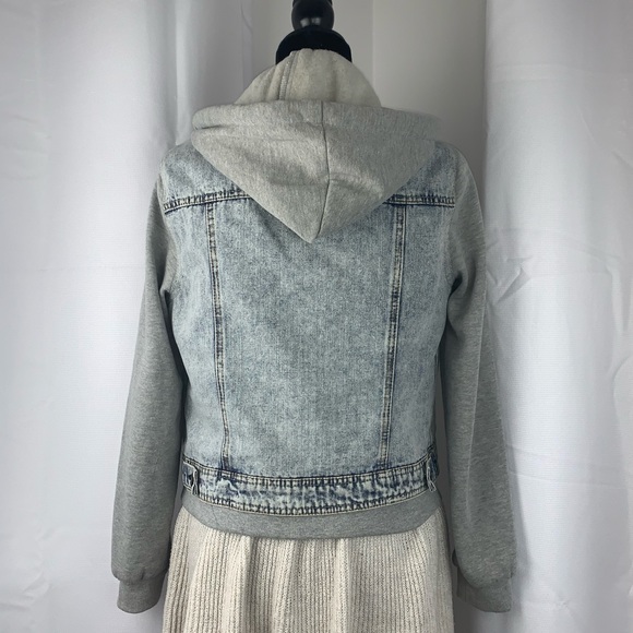 Highway Jeans Sweatshirt Hoodie Denim Jacket - Picture 4 of 7